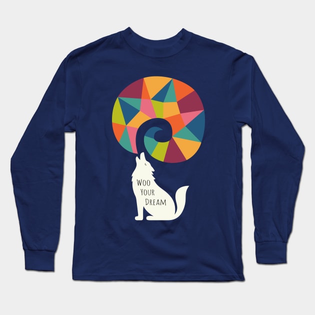 Woo Your Dream At Night Long Sleeve T-Shirt by AndyWestface